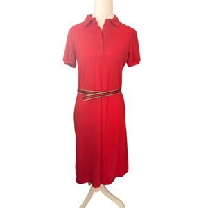 Vintage Alison Peters Polo Dress with Nylon Belt Size 8